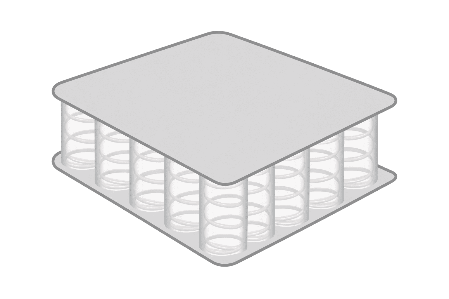 Pocketed spring unit